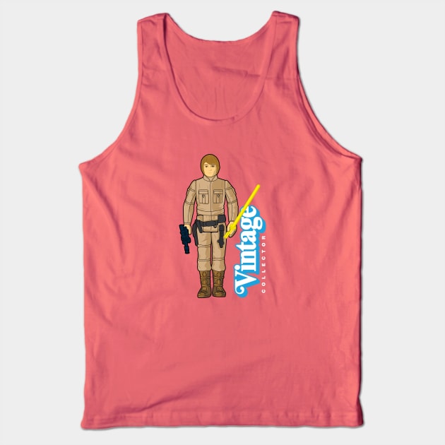 Vintage Collector - Bespin Fatigues (Brown Hair) Tank Top by LeftCoast Graphics